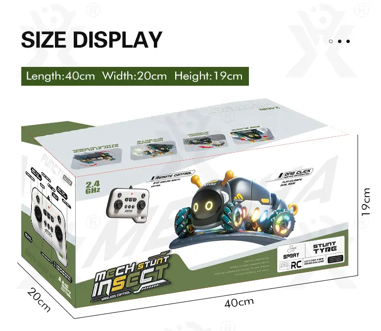 RC Bionic Caterpillar Stunt Car Toys (TB-4871179) — illustrated product details, panel 10