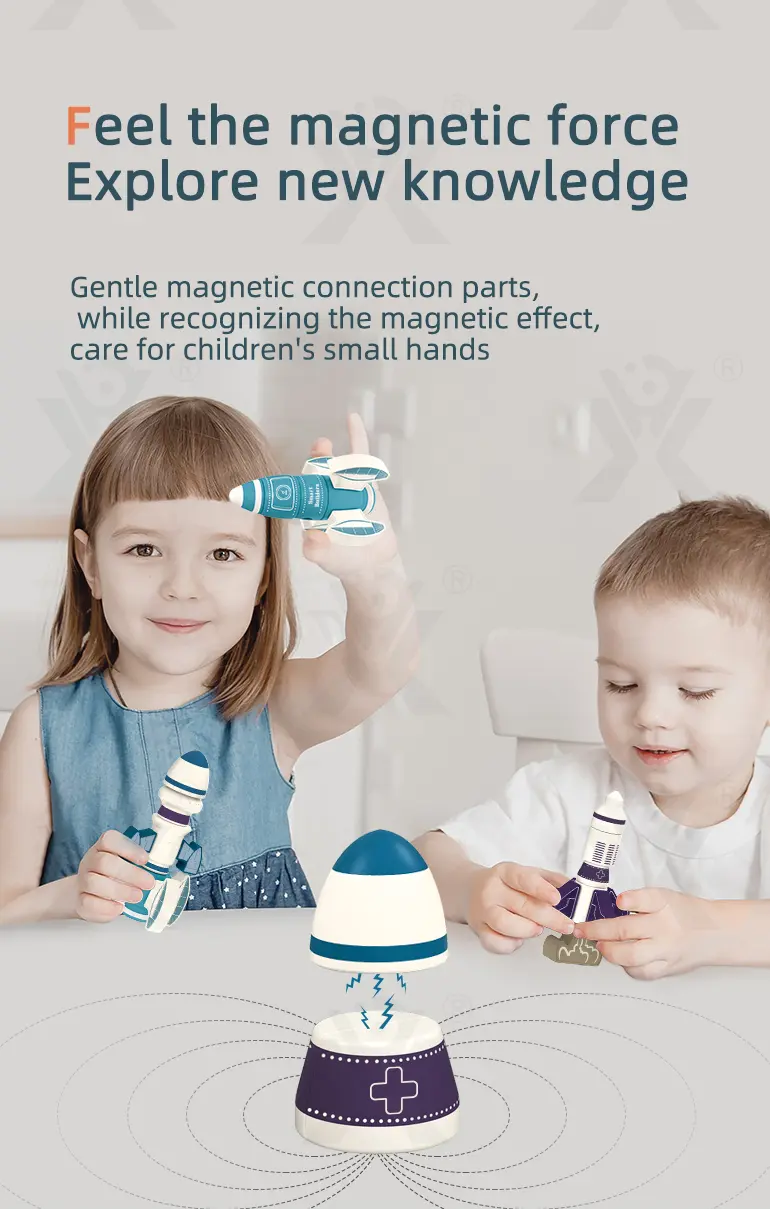 Magnetic Rocket Toys (TB-1521401) — illustrated product details, panel 3