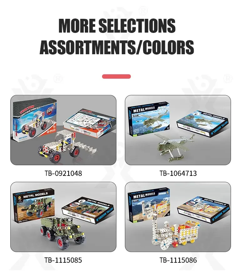 STEM Building Project Toys, DIY Alloy Excavator Toy (TB-1115084) — illustrated product details, panel 5