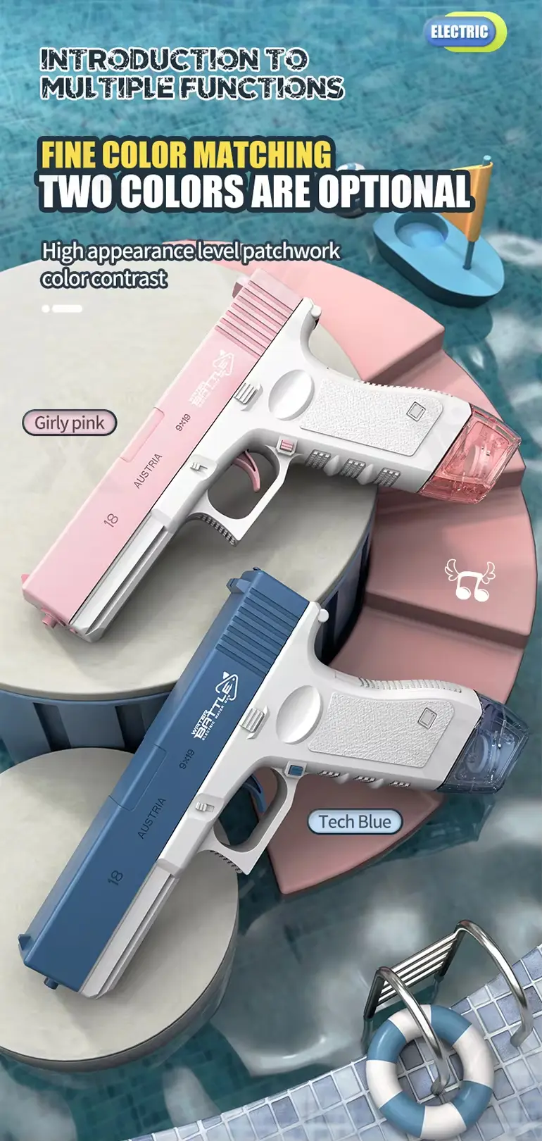 Kids Automatic Water Gun (TB-3989061) — illustrated product details, panel 3