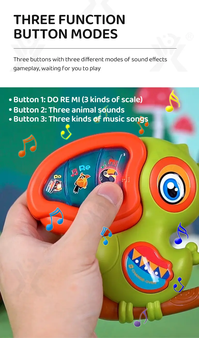 Buy Little Anael Bird, Cartoon Bird Piano Toy (TB-3985073) — illustrated product details, panel 3
