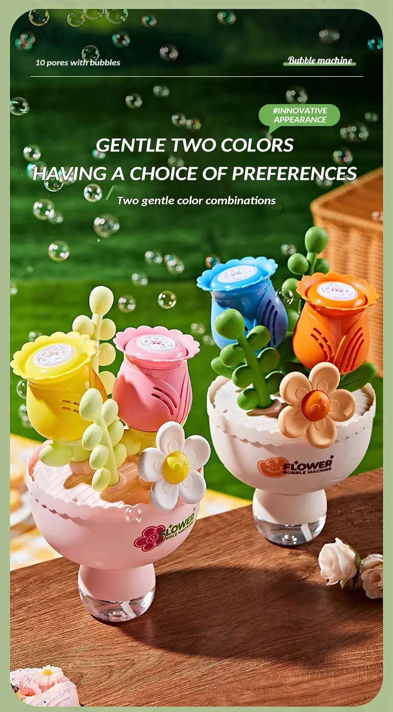 Electric Handheld Flower Bubble Machine Toy (TB-4923029) — illustrated product details, panel 8
