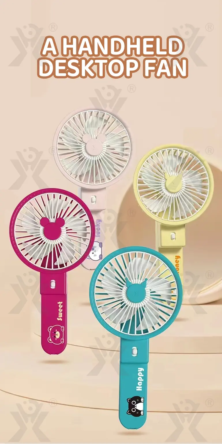 Handheld Foldable Fan Toy (TB-5184947) — illustrated product details, panel 1