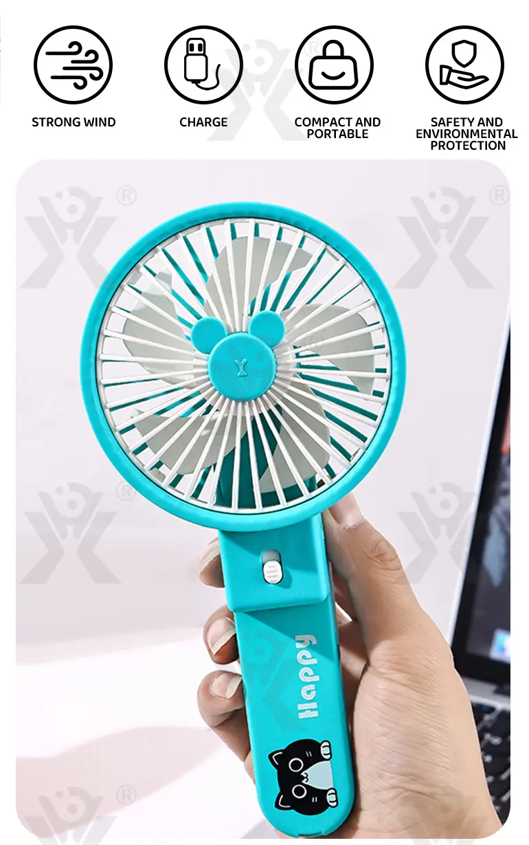 Handheld Foldable Fan Toy (TB-5184947) — illustrated product details, panel 2