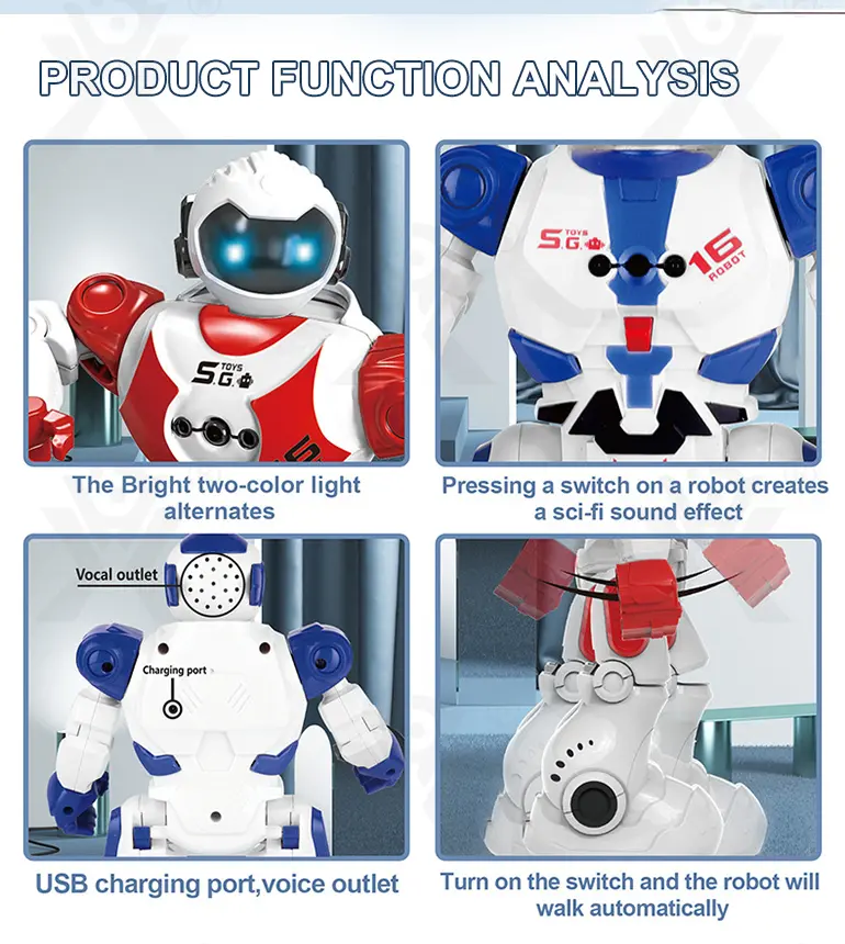 RC Robot Toys with Coding Sequence For Kids (TB-4057864) — illustrated product details, panel 5