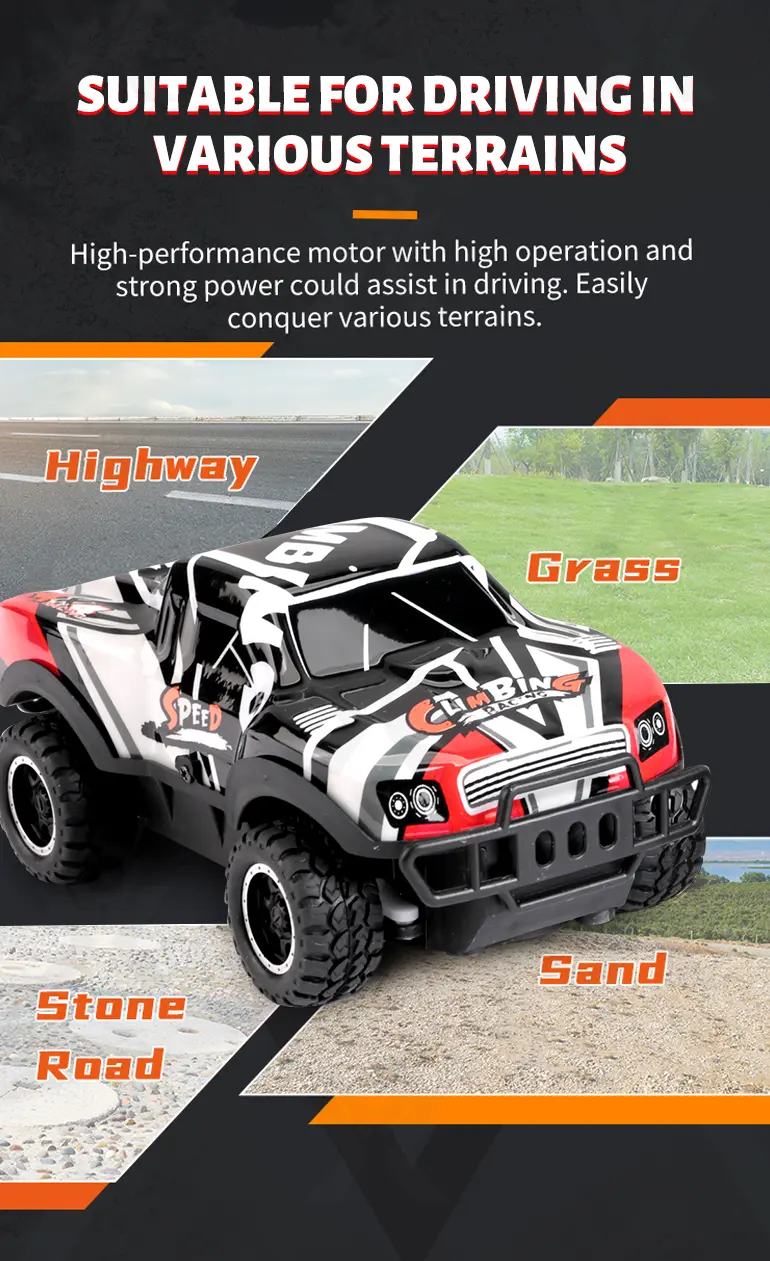 1:24 Scale Glowing RC Car, High Speed, Ultra Fun (TB-4325629) — illustrated product details, panel 5