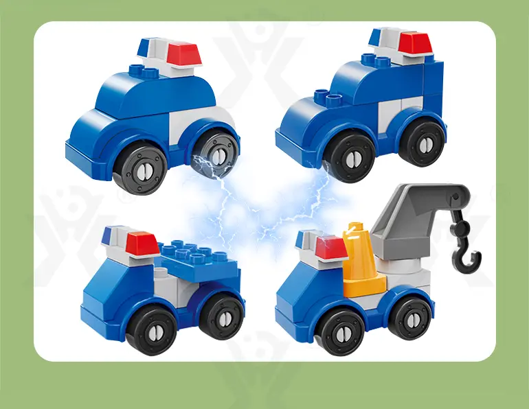 Playhouse Block Toy with Cars (TB-4067814) — illustrated product details, panel 10
