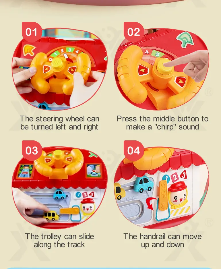 Playhouse Block Toy with Cars (TB-4067814) — illustrated product details, panel 6