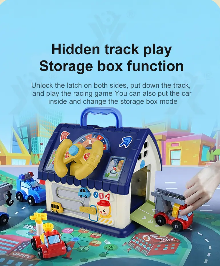 Playhouse Block Toy with Cars (TB-4067814) — illustrated product details, panel 7