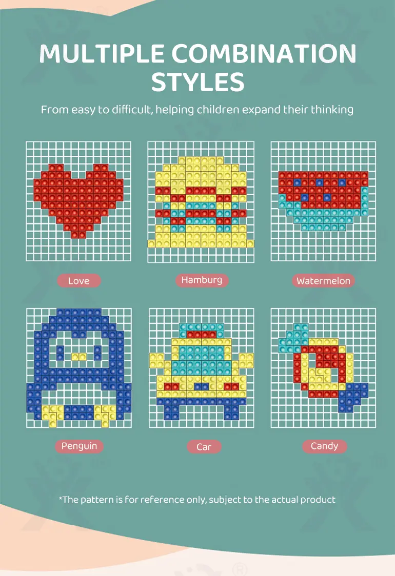 Pixel Art Puzzle Board Toy (TB-4023444) — illustrated product details, panel 5