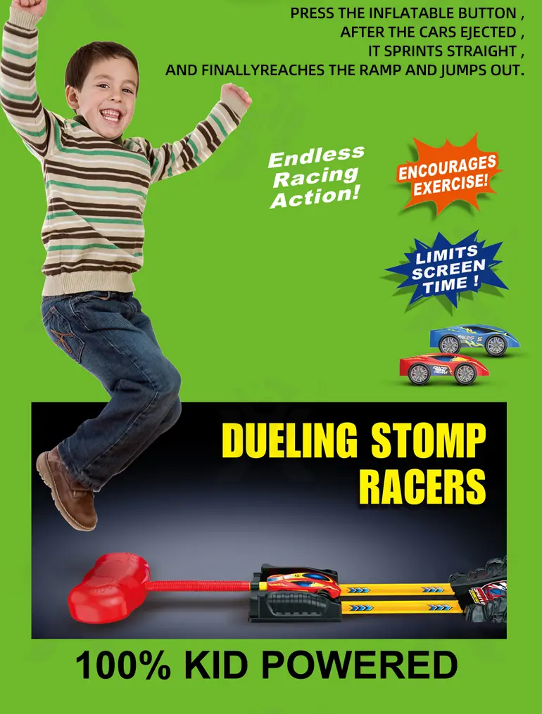 Ejection Car Toy with Stomp-Powered (TB-4277482) — illustrated product details, panel 2