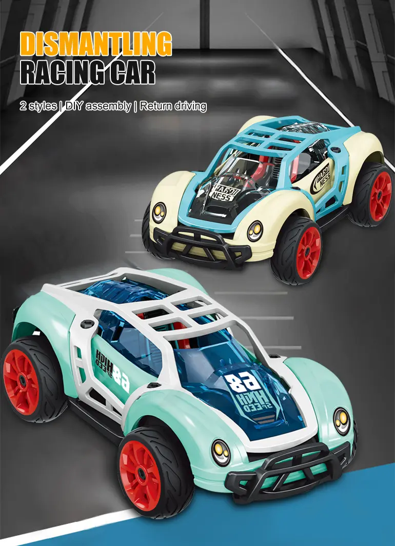 DIY Racing Car, Disassembly DIY Toy (TB-4030752) — illustrated product details, panel 1