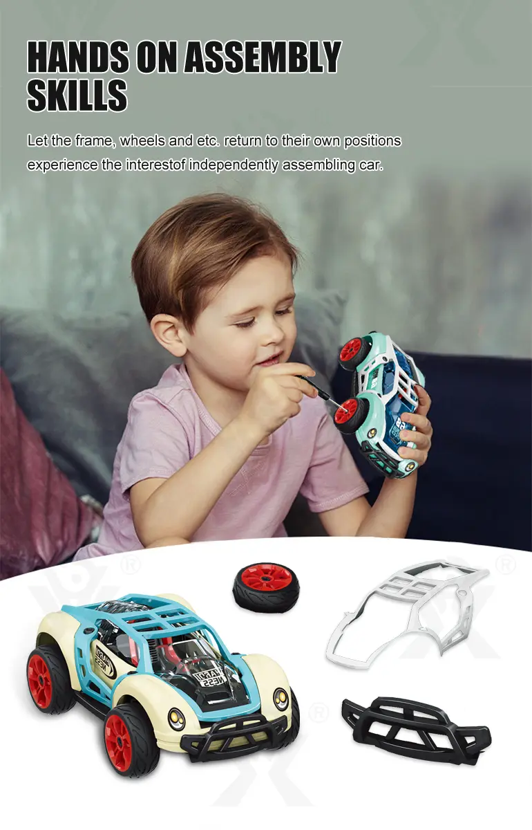 DIY Racing Car, Disassembly DIY Toy (TB-4030752) — illustrated product details, panel 4