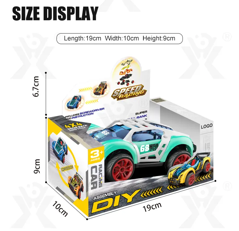 DIY Racing Car, Disassembly DIY Toy (TB-4030752) — illustrated product details, panel 8