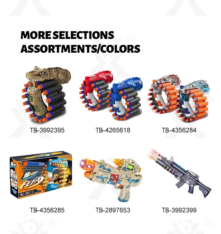 Soft Bullet Gun Toy with Dinosaur Shape (TB-3992396) — illustrated product details, panel 7