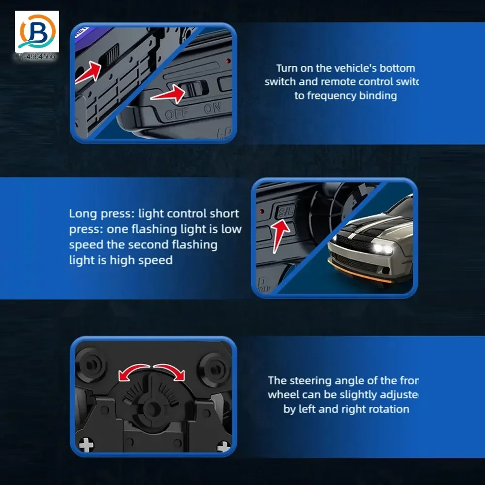 1: 64 Mini RC Car Toy, Remote Control Drift Car Toy (TB-4964566) — product photograph 4