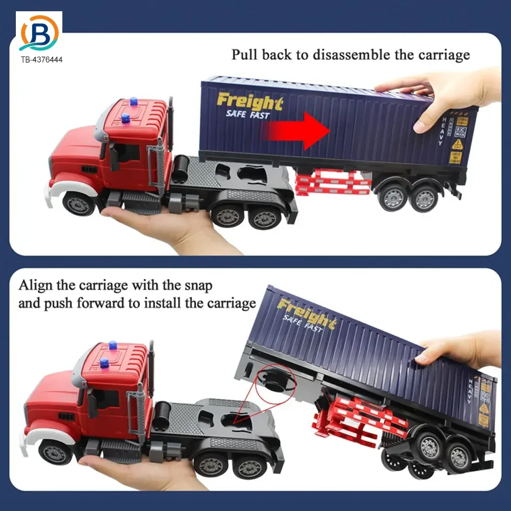 1:24 RC Trailer Car, Semi Truck Toy (TB-4376444) — product photograph 2