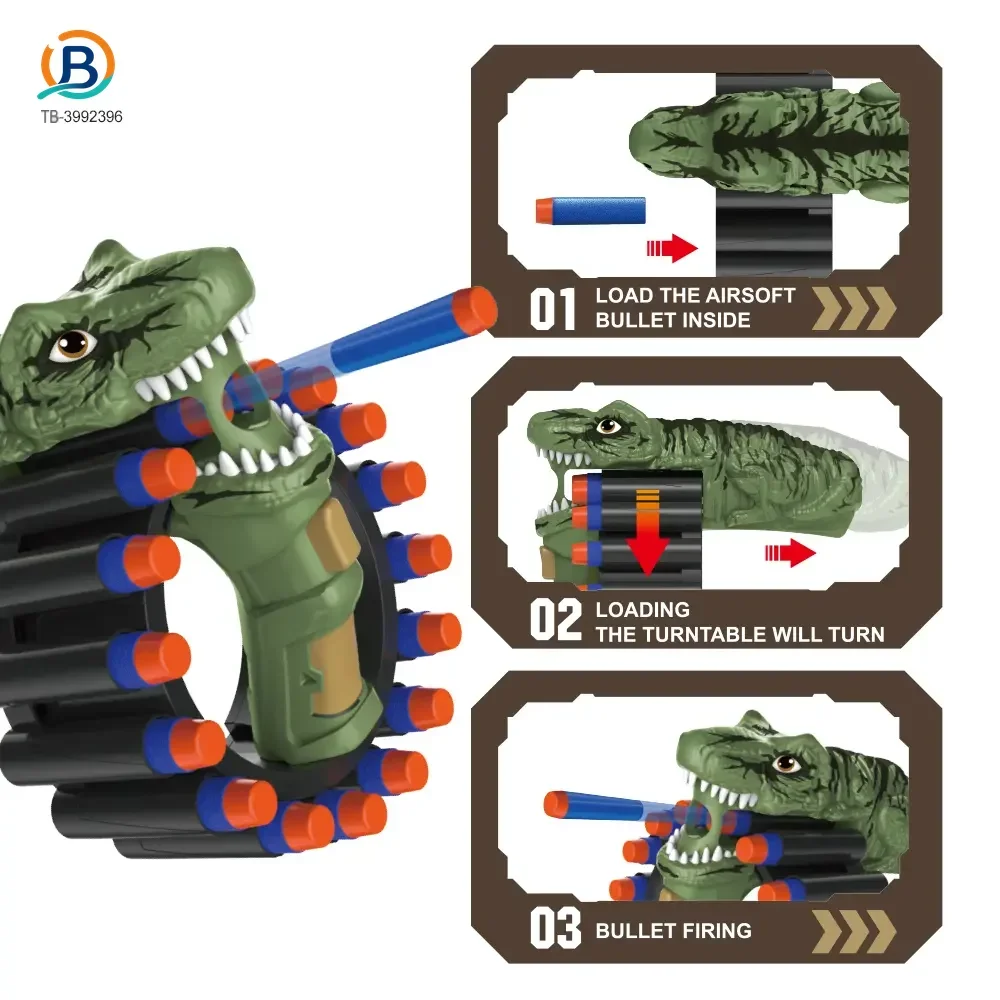 Soft Bullet Gun Toy with Dinosaur Shape (TB-3992396) — product photograph 7