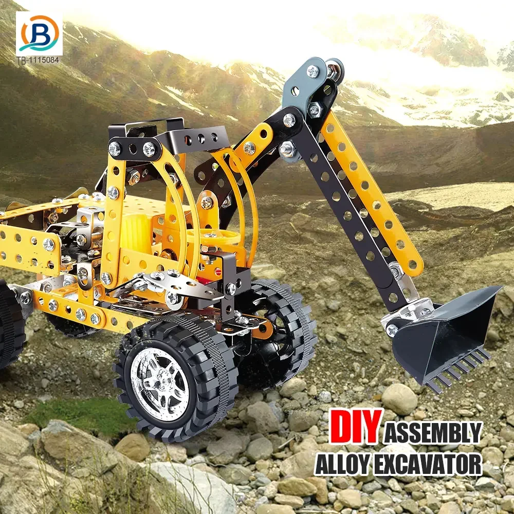 STEM Building Project Toys, DIY Alloy Excavator Toy (TB-1115084) — product photograph 2