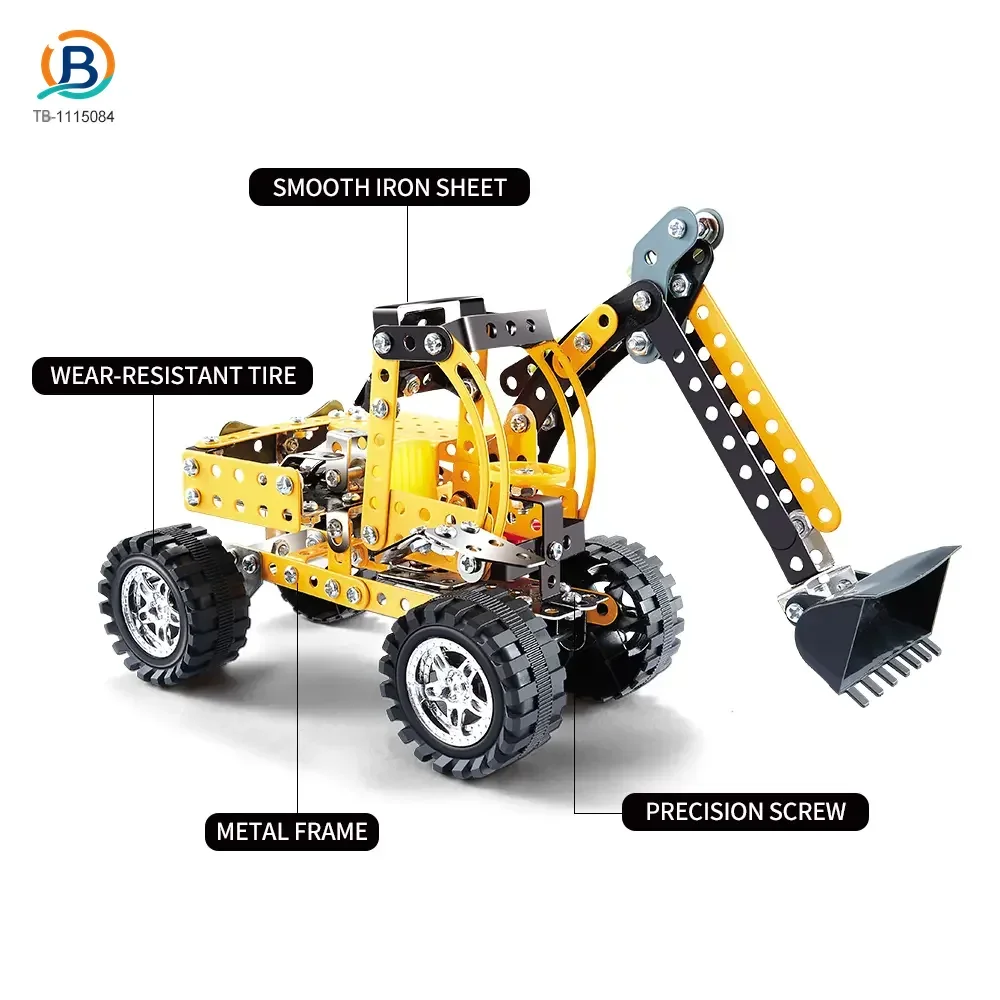 STEM Building Project Toys, DIY Alloy Excavator Toy (TB-1115084) — product photograph 3