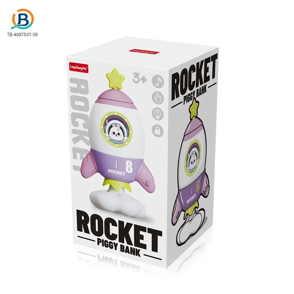 Custom Rocket Piggy Bank (TB-4007537) — product photograph 6