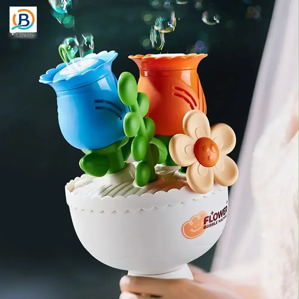 Electric Handheld Flower Bubble Machine Toy (TB-4923029) — product photograph 3