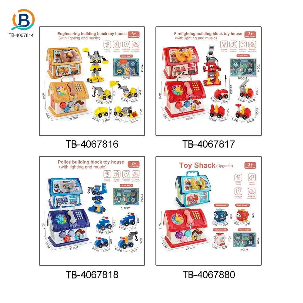 Playhouse Block Toy with Cars (TB-4067814) — product photograph 5