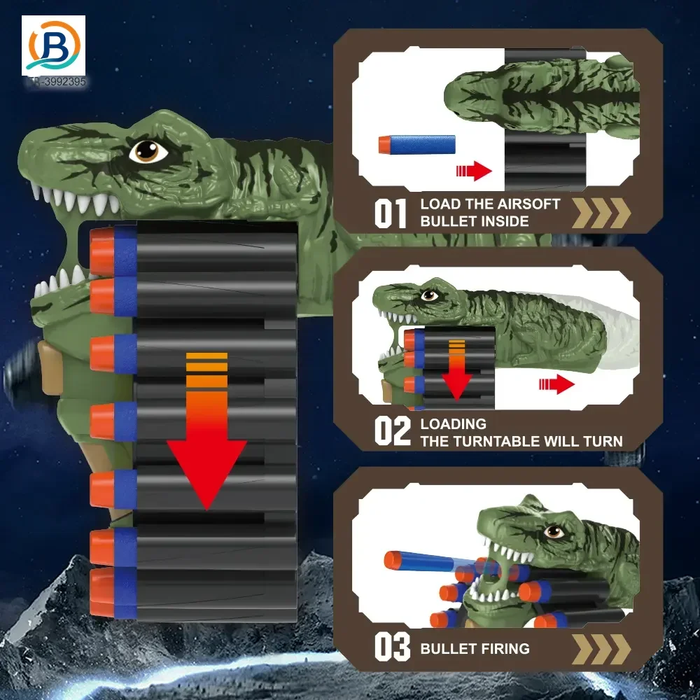 Dinosaur Soft Bullet Gun (TB-3992395) — product photograph 5