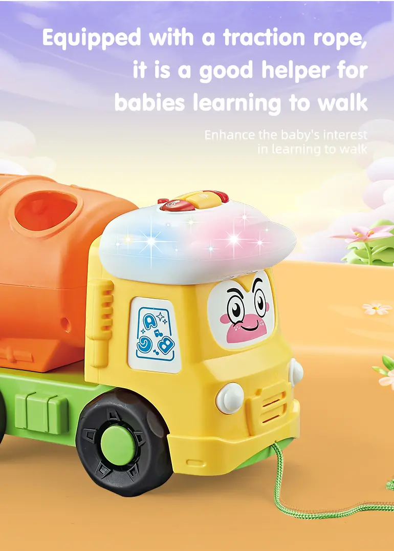 Shape Matching Vehicle Toy, Musical Building Block Car Toy (TB-4445015) — illustrated product details, panel 3