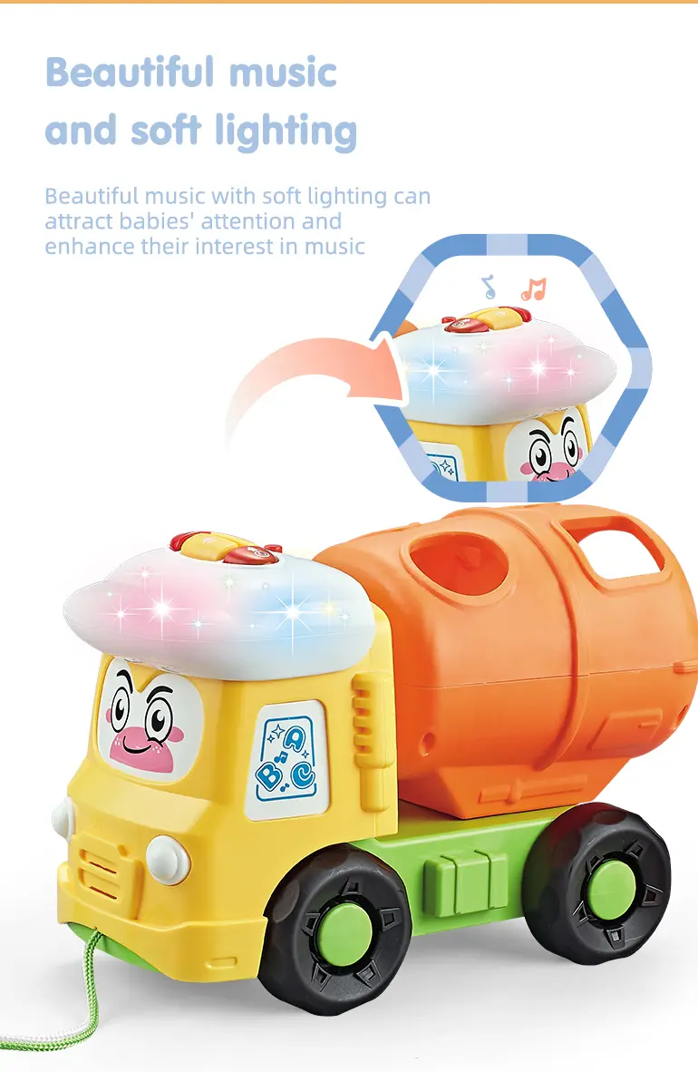 Shape Matching Vehicle Toy, Musical Building Block Car Toy (TB-4445015) — illustrated product details, panel 4