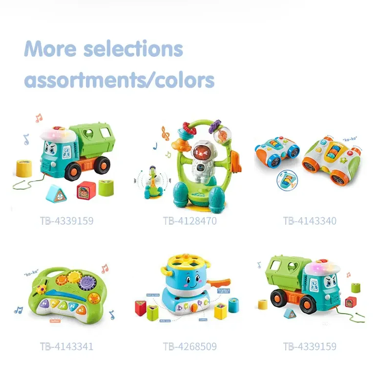 Shape Matching Vehicle Toy, Musical Building Block Car Toy (TB-4445015) — illustrated product details, panel 5