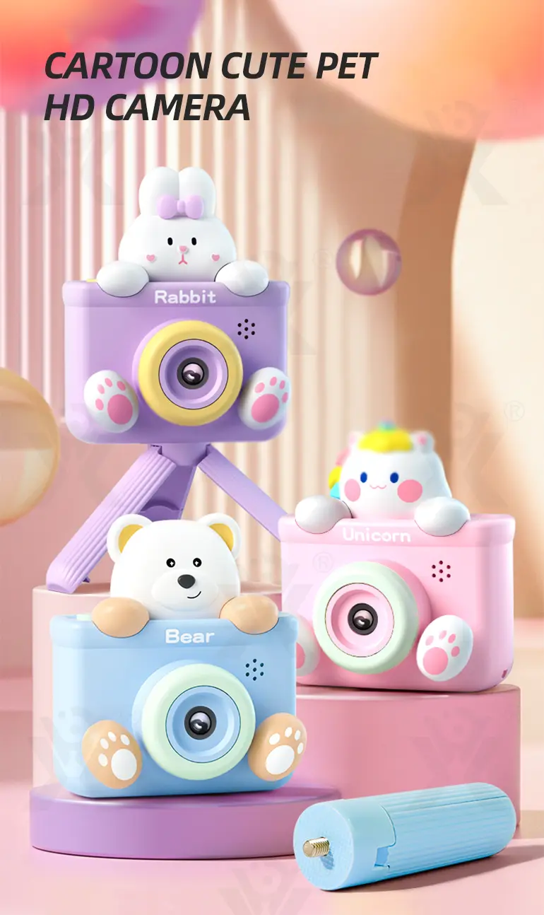 Kids Digital Cartoon Camera Toy (TB-44305919) — illustrated product details, panel 1