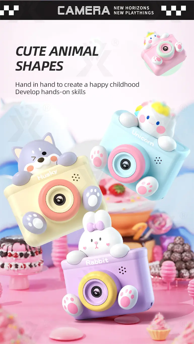 Kids Digital Cartoon Camera Toy (TB-44305919) — illustrated product details, panel 3
