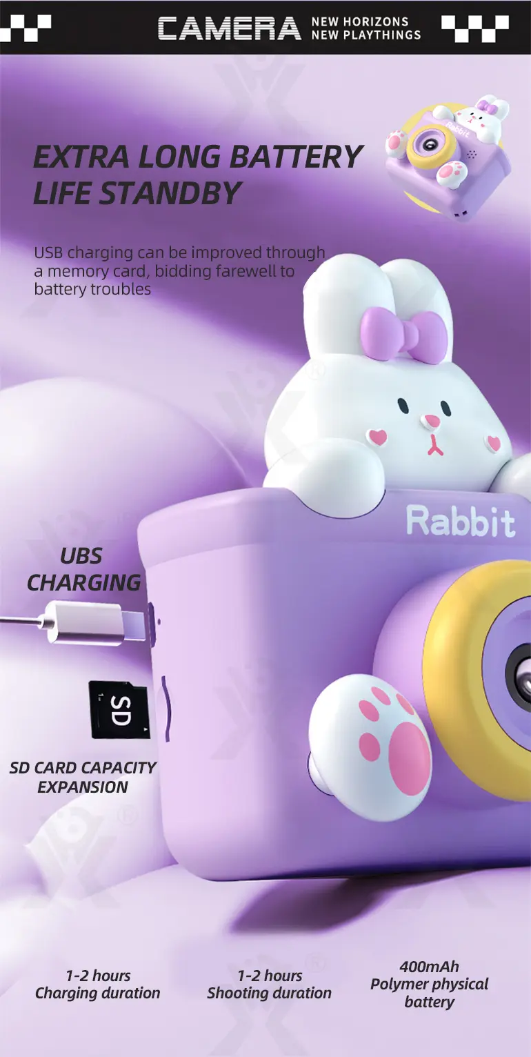 Kids Digital Cartoon Camera Toy (TB-44305919) — illustrated product details, panel 8