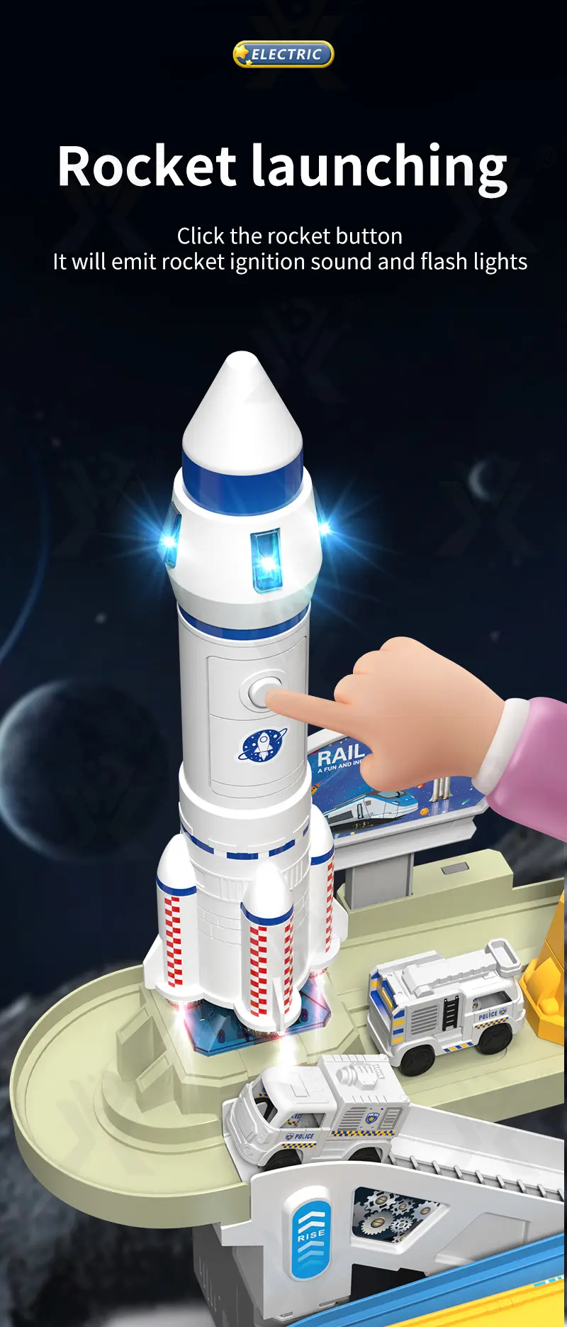 Space-Themed Track Toy Set (TB-4834526) — illustrated product details, panel 7