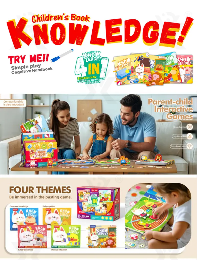 Educational Cognitive Sticker Book-Educational Toys For Infants (TB-4849361) — illustrated product details, panel 1