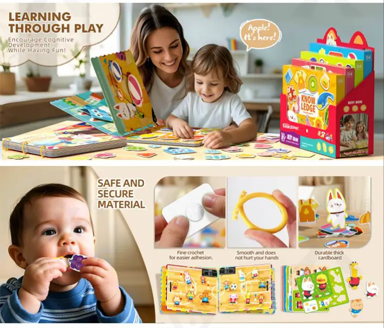 Educational Cognitive Sticker Book-Educational Toys For Infants (TB-4849361) — illustrated product details, panel 2