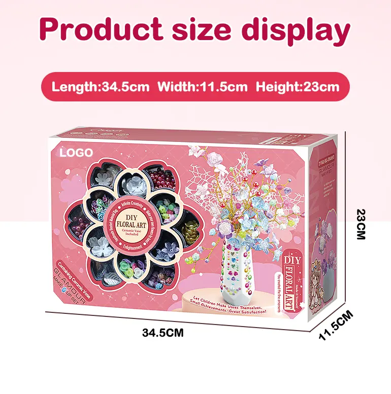 DIY Handmade Floral Toy, Beaded Bouquet Craft Kit (TB-4456179) — illustrated product details, panel 7