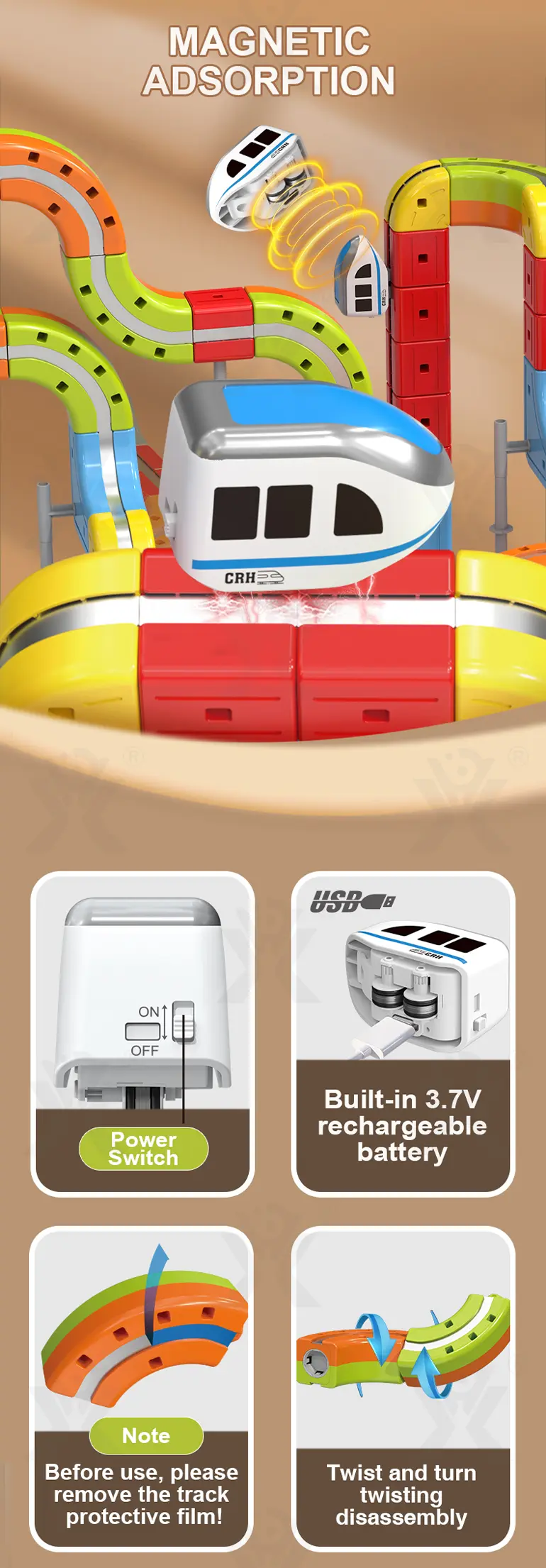 Magnetic Levitation Track Toy Set (TB-5109665) — illustrated product details, panel 3