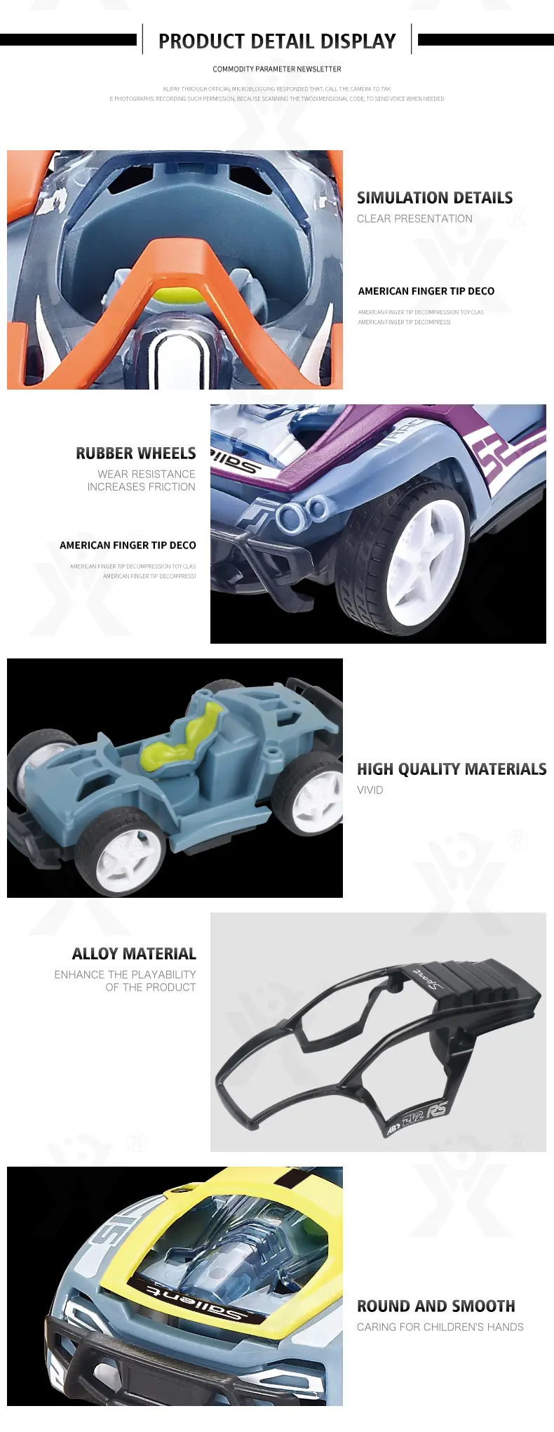 DIY Alloy Racing Car (TB-1525013) — illustrated product details, panel 5