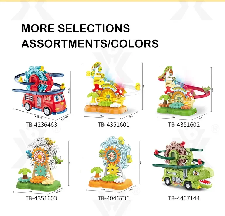 Dinosaur Slide Track Car Toys Set (TB-5020499) — illustrated product details, panel 10