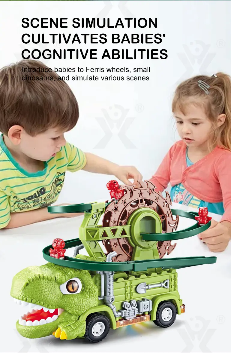 Dinosaur Slide Track Car Toys Set (TB-5020499) — illustrated product details, panel 7