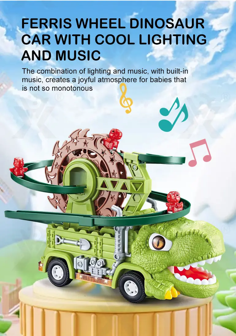 Dinosaur Slide Track Car Toys Set (TB-5020499) — illustrated product details, panel 8