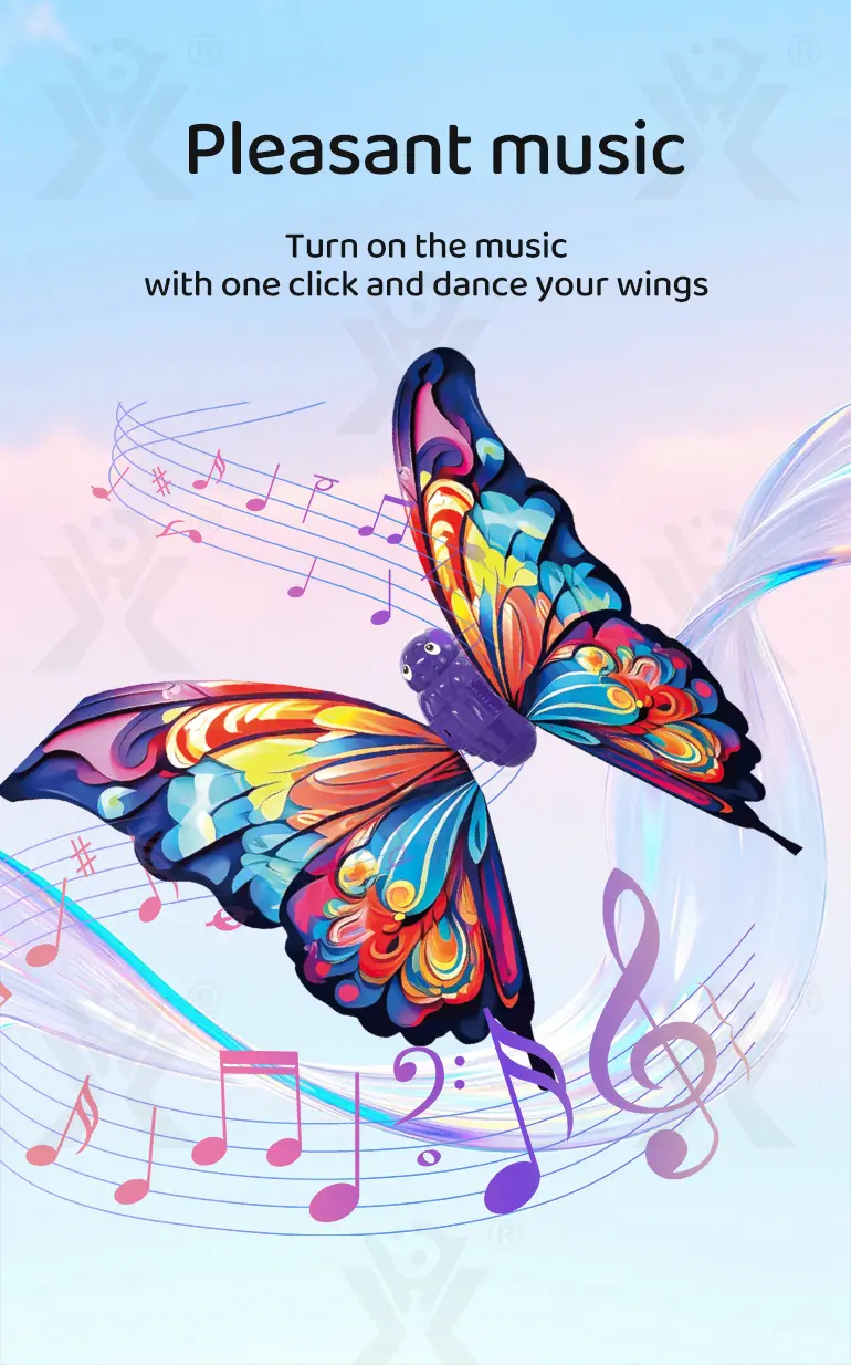 Electric Butterfly Wings Toy, Costume for Kids Dress Up (TB-5002706) — illustrated product details, panel 2