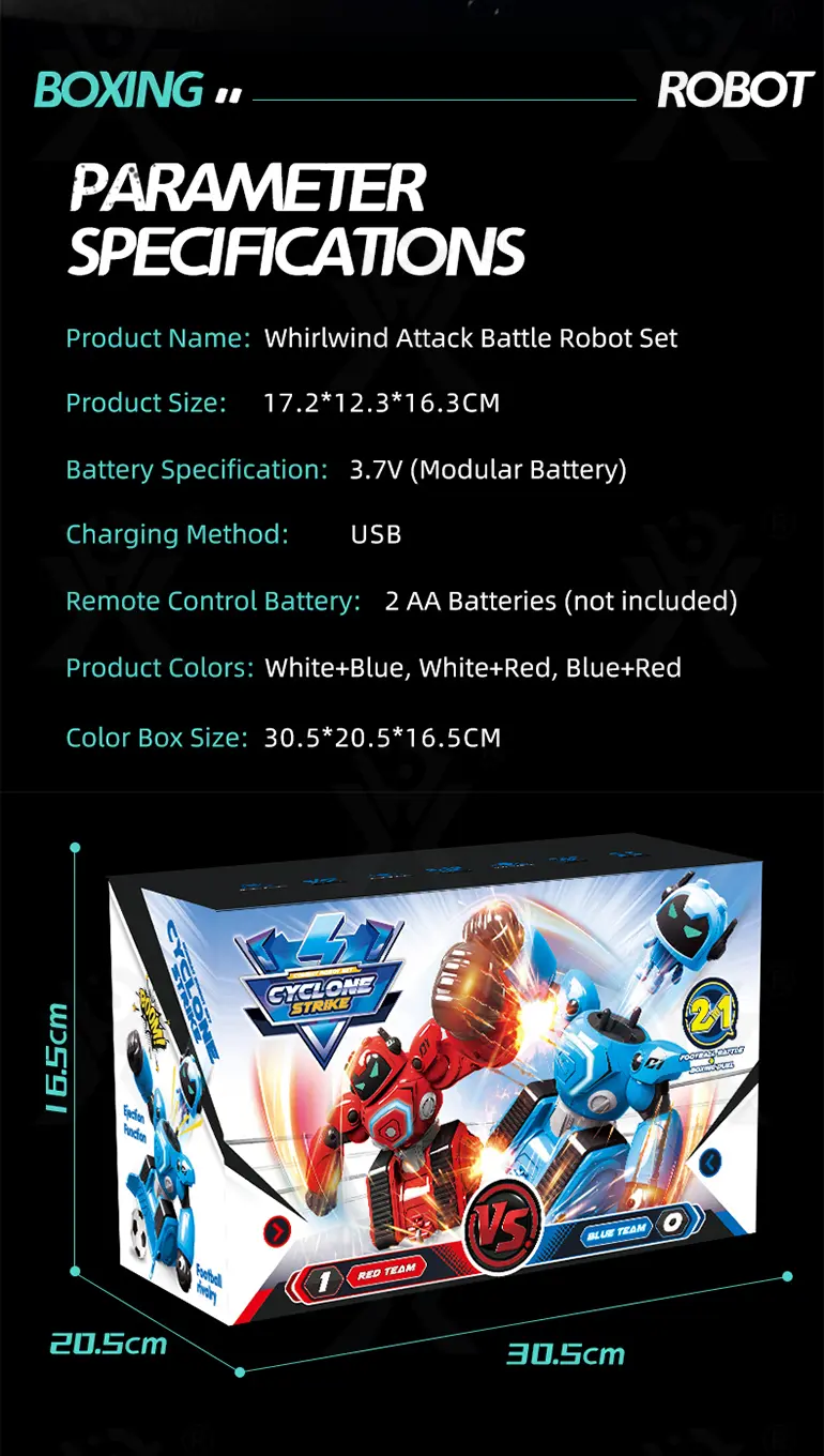 RC Fighting Robots Set (TB-4840726) — illustrated product details, panel 15