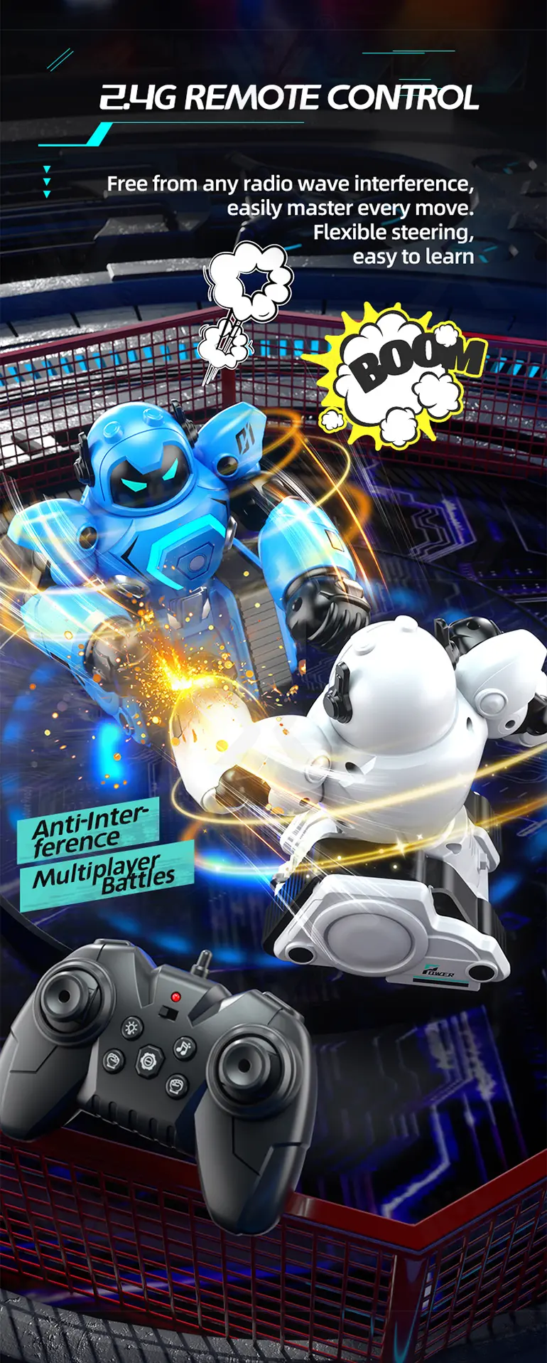 RC Fighting Robots Set (TB-4840726) — illustrated product details, panel 7