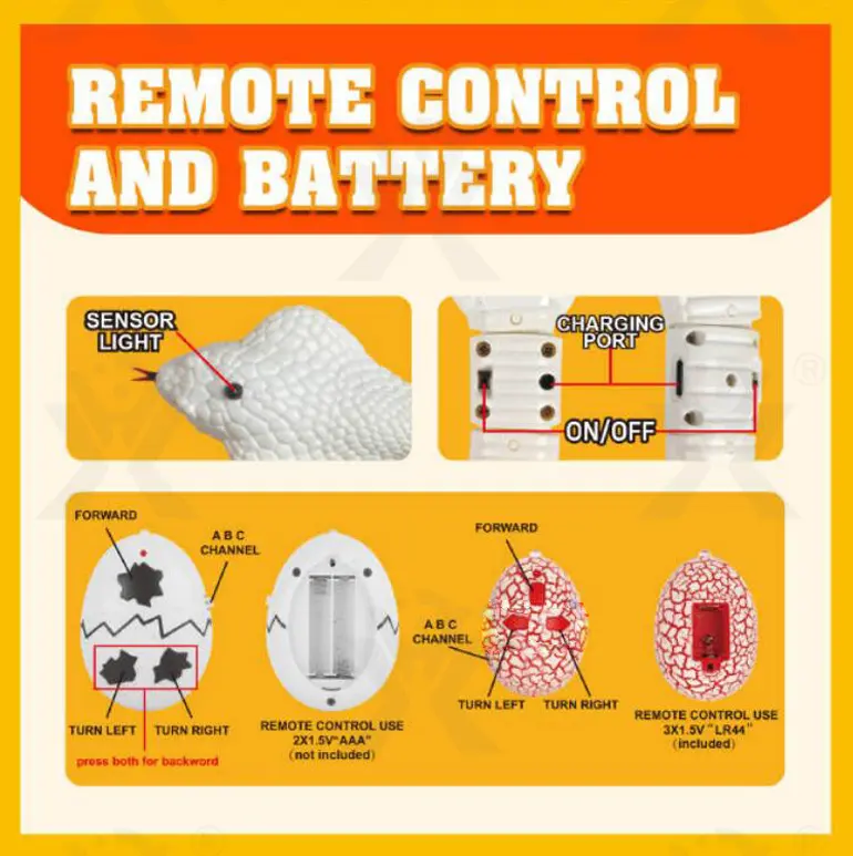 Graffiti RC Snake Toy Supply (TB-5097063) — illustrated product details, panel 6