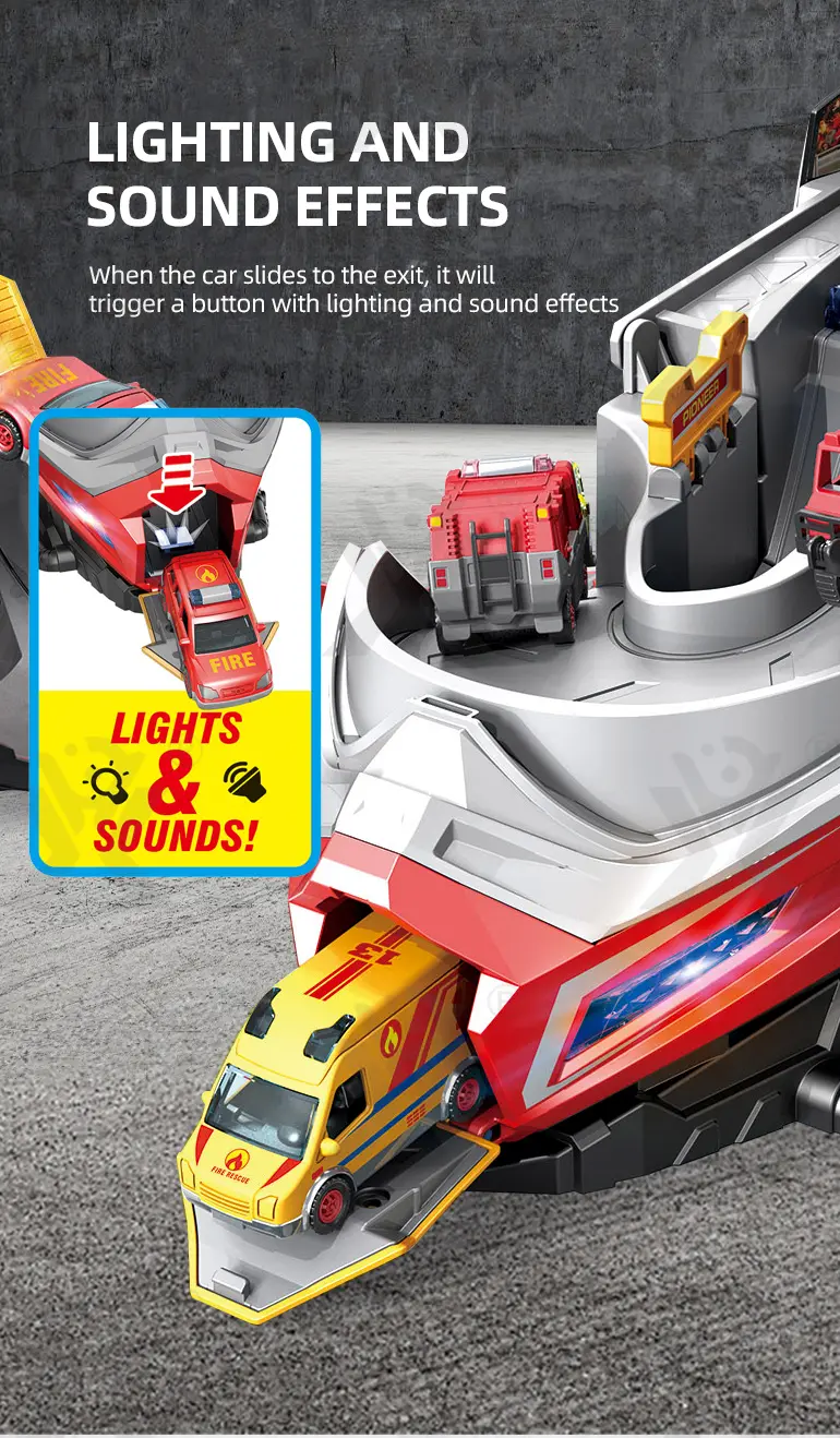 2-in-1 Helmet Transforms Racer Track Set (TB-4371411) — illustrated product details, panel 2