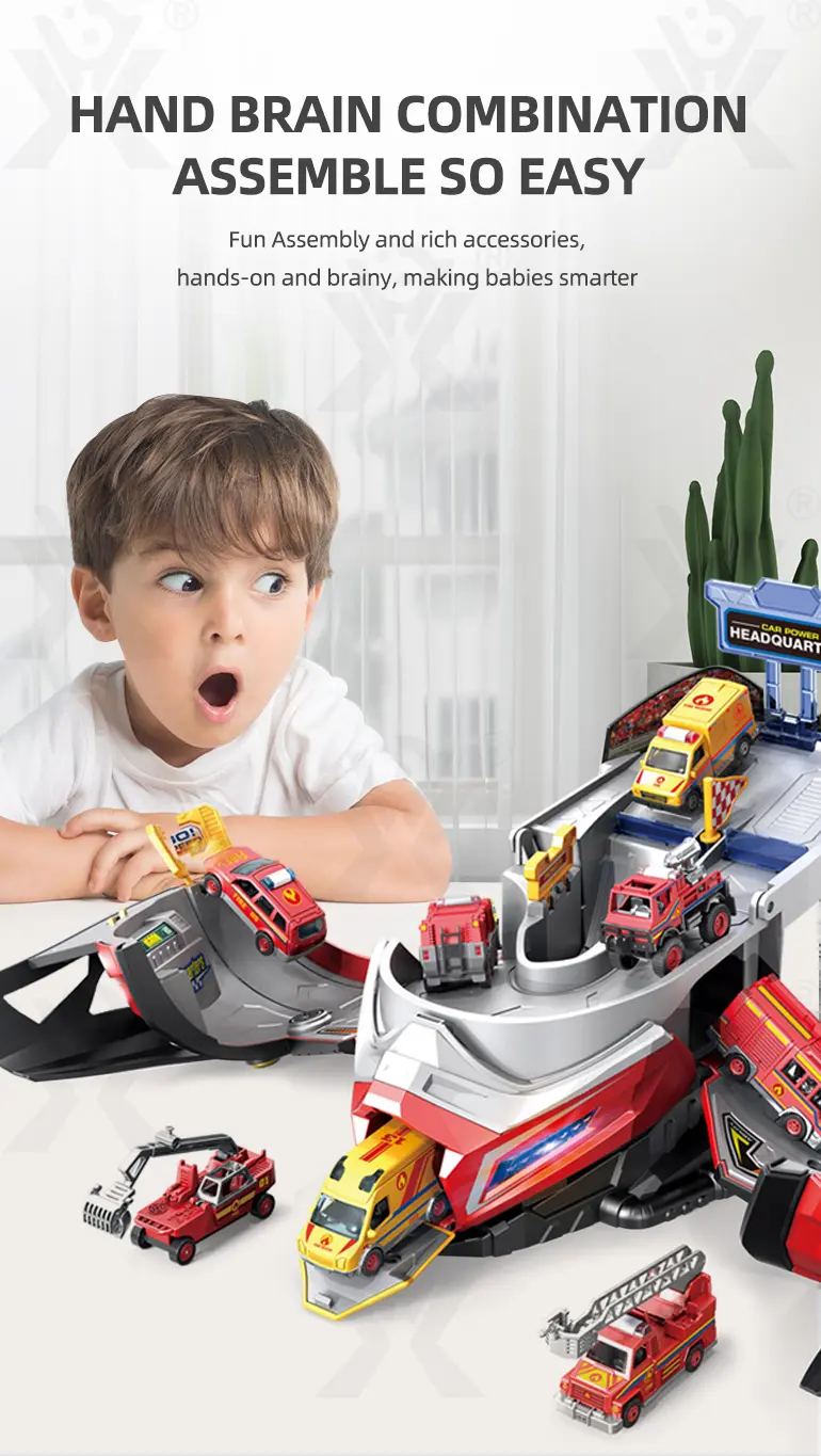 2-in-1 Helmet Transforms Racer Track Set (TB-4371411) — illustrated product details, panel 4