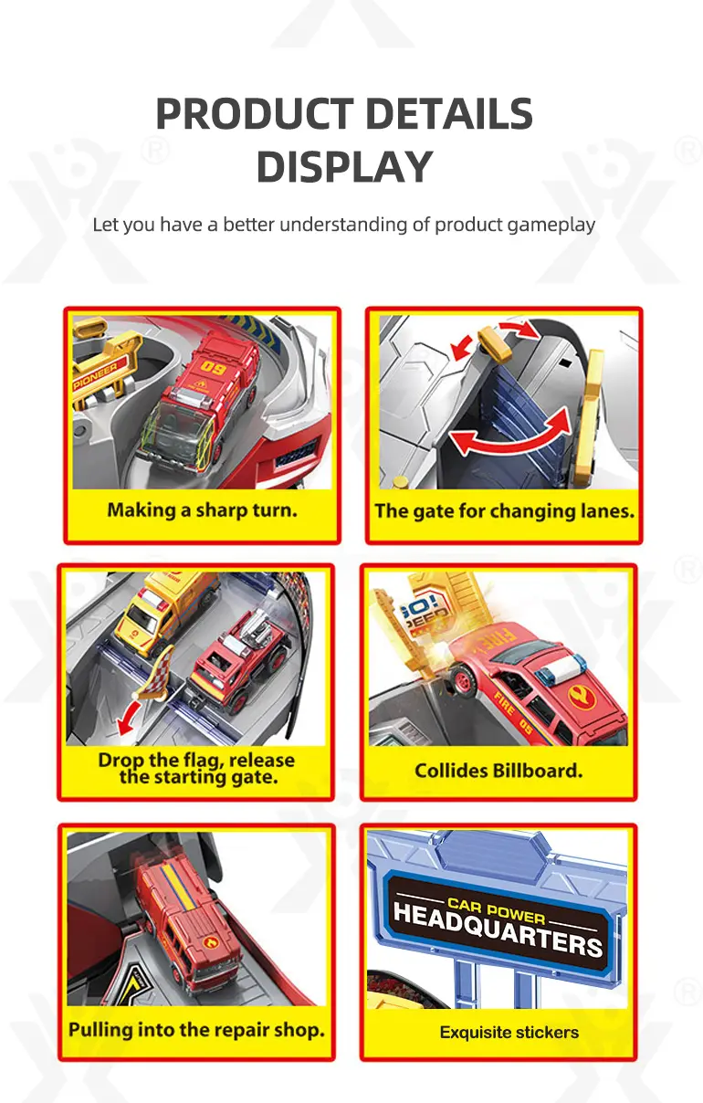 2-in-1 Helmet Transforms Racer Track Set (TB-4371411) — illustrated product details, panel 6